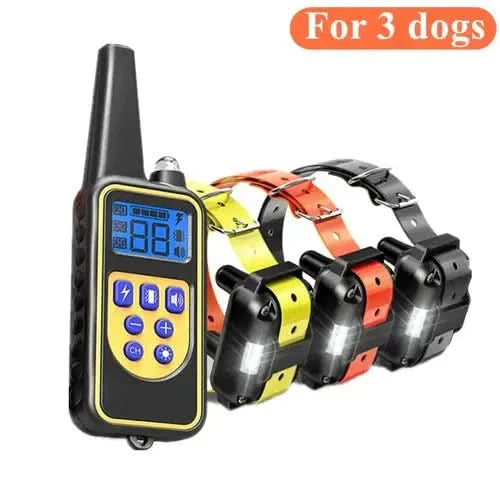 Electric Dog Training Collar Waterproof Dog Bark Collar Pet With Stone's Store