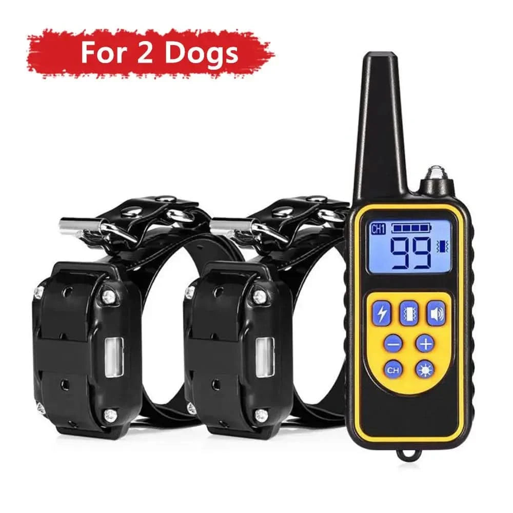 Electric Dog Training Collar Waterproof Dog Bark Collar Pet With Stone's Store