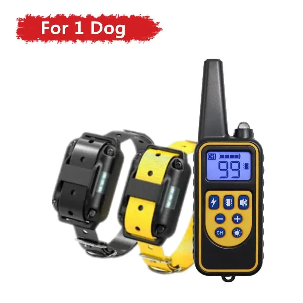 Electric Dog Training Collar Waterproof Dog Bark Collar Pet With Stone's Store