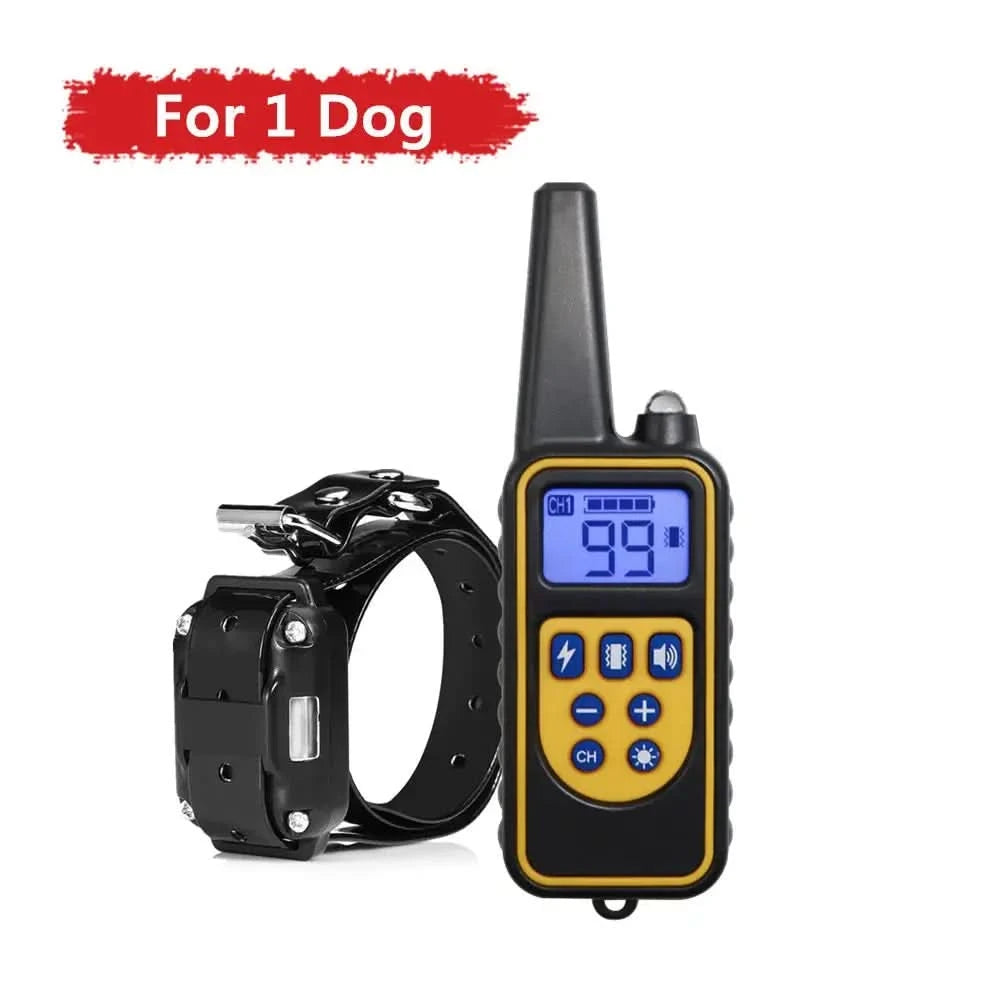 Electric Dog Training Collar Waterproof Dog Bark Collar Pet With Stone's Store