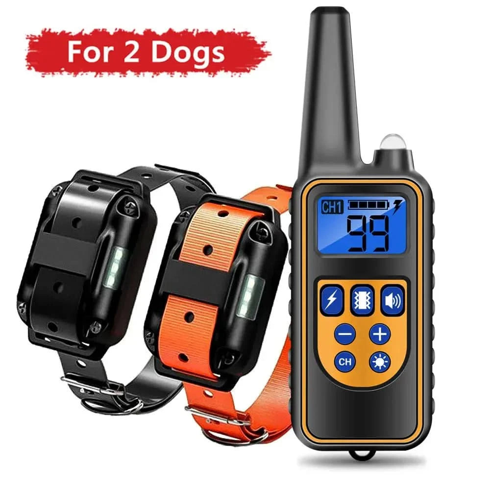 Electric Dog Training Collar Waterproof Dog Bark Collar Pet With Stone's Store