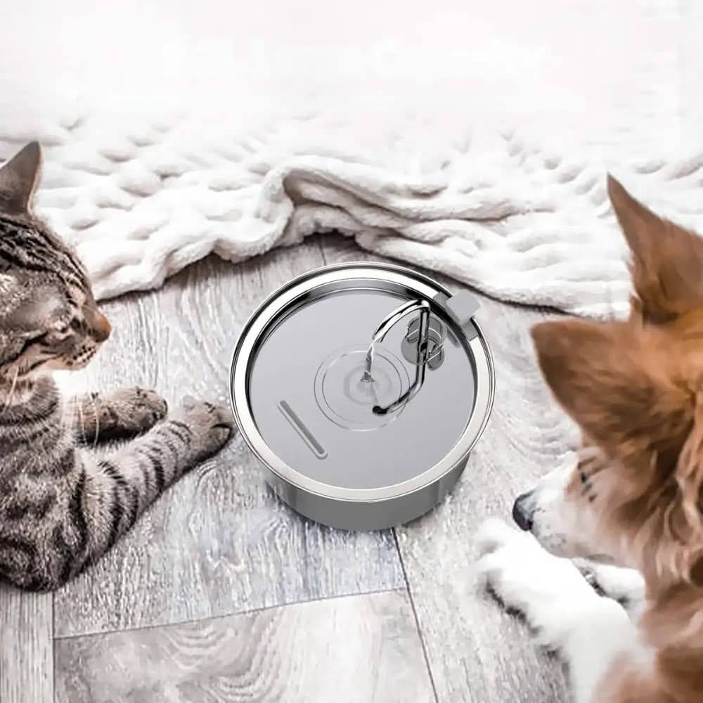 Stainless Steel Pet Water Feeder Cat Dog Automatic Filter Fountain Stone's Store