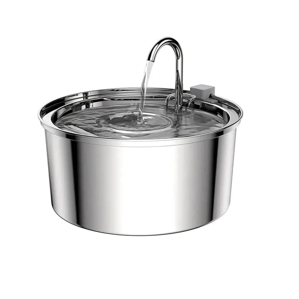 Stainless Steel Pet Water Feeder Cat Dog Automatic Filter Fountain Stone's Store