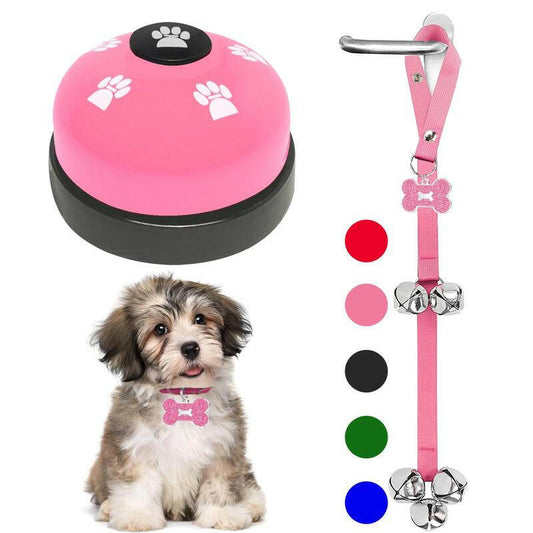 2-Pack Dog Door Bells for Effective Potty Training - Puppy Doorbell Jingle for Convenient Outdoor Access - Pet Accessories
