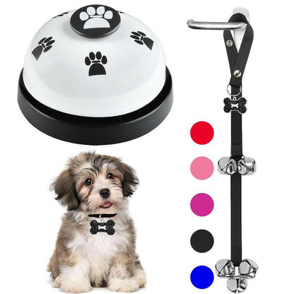 2-Pack Dog Door Bells for Effective Potty Training - Puppy Doorbell Jingle for Convenient Outdoor Access - Pet Accessories