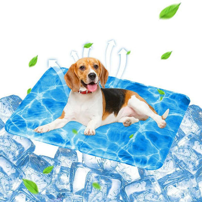 2025 Summer Pet Cooling Pad - Eco-Friendly Large Dog & Cat Cooling Mat for Beds, Crates & Outdoor Use | Portable, Waterproof, Non-Shedding & Durable for Travel, Camping & Hot Days