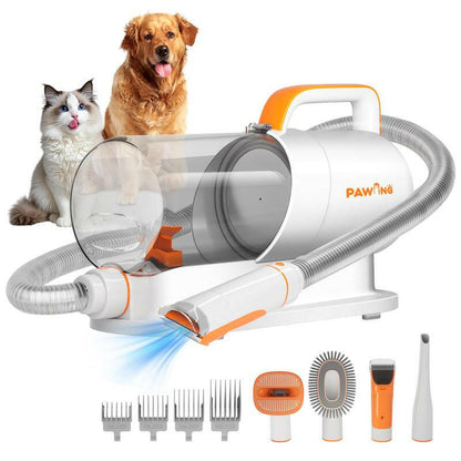 PAWING Grooming Vacuum, Dog Vacuum Brush for Shedding Grooming, Dog Hair Vacuum Groomer, 5-In-1 Pet Grooming Kit for Cat Dog, Pet Products