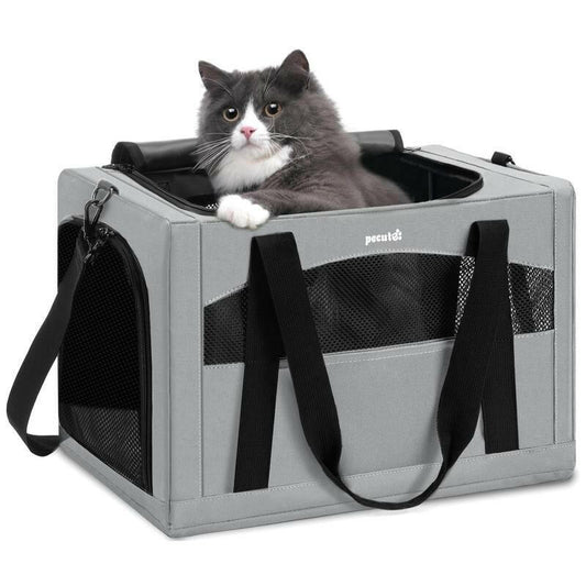 【Labordaysale】Pecute Cat Carrier Stable, Pet Carrier Breathable and Portable, Cat Carriers Bag with Scientific Hidden Partition