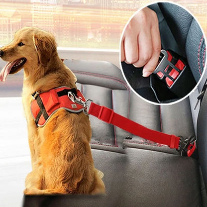 Adjustable Pet Cat Dog Car Seat Belt Pet Seat Vehicle Dog Harness Lead - Pets Best shop