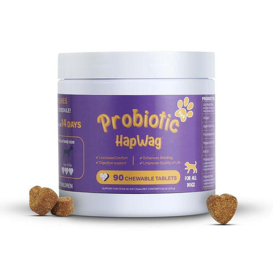 Hapwag Probiotic Soft Chews for Dogs – Digestive Health & Allergy Relief Dog Treats
