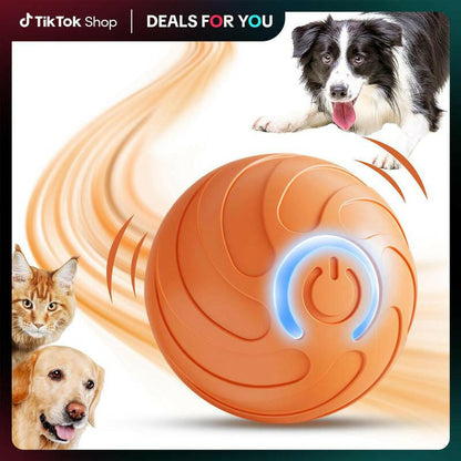 SPOVEN Intelligent Jumping Vibration Interactive Dog Ball, Automatic Sports Bouncing Ball Toy, Suitable for Small/Large Dogs, Durable Resistant Chewing Design, USB Rechargeable