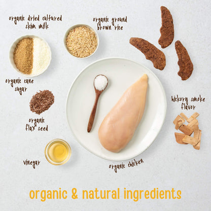 Organic Chicken Jerky Treats for Dogs All Natural Human Grade 2 Pound Pack