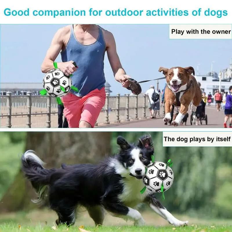 Balls, Soccer Ball Outdoor and Indoor, Herding Ball Dogs，Durable Balls Medium and Larger Size, Puppy Birthday Gifts, Tug Interactive Giant Tennis Ball Pet Product Tool Smart Interactive Cat Ball Smart Pet Keep Pet Chew Dog Toy Record Second