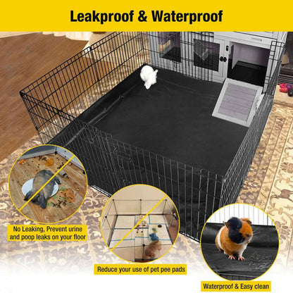 【On Sale】Aivituvin-Air71 Bunny Playpen| Guinea Pig Playpen with Floor,Petlife,Dog Playpen,Rabbit Playpen,Dog Crate,Metal Pet Fence with Pad