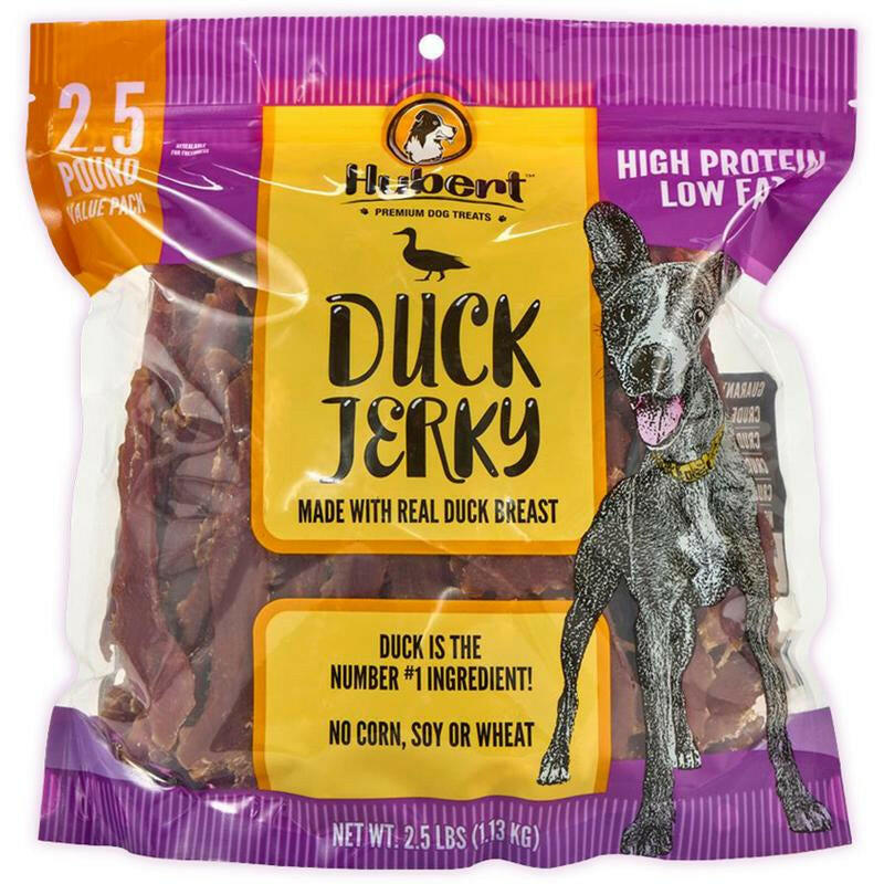 Hubert Duck Jerky Dog Treats | All-Natural, Single Ingredient High Protein, Low Fat Puppy Snacks Small to Xl Breeds