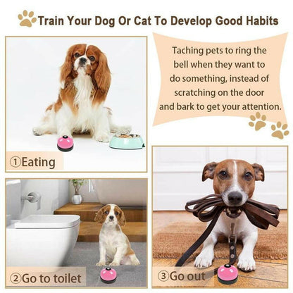 2-Pack Dog Door Bells for Effective Potty Training - Puppy Doorbell Jingle for Convenient Outdoor Access - Pet Accessories