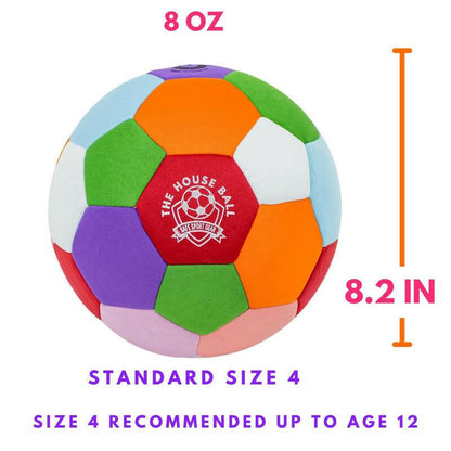 The House Ball - Soft Soccer Ball Designed for inside Your House - Size 4