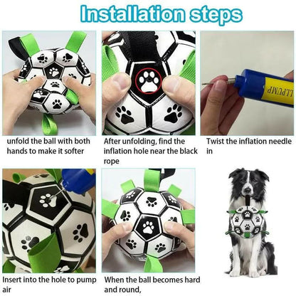 Balls, Soccer Ball Outdoor and Indoor, Herding Ball Dogs，Durable Balls Medium and Larger Size, Puppy Birthday Gifts, Tug Interactive Giant Tennis Ball Pet Product Tool Smart Interactive Cat Ball Smart Pet Keep Pet Chew Dog Toy Record Second