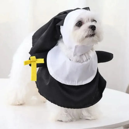 Pet Halloween Costume: Nun Dress - Pets Best shop