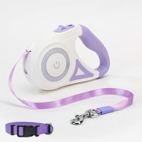Dog Leash Retractable Leash And Dog Collar Spotlight Automatic Pet Dog - Pets Best shop