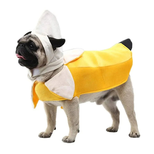 Banana Dog Costume - Funny Halloween Dog Costume Cute Dog Cosplay Jumpsuit Fashion Dress for Puppy Small Medium Large Dogs Special Events Photo Props Accessories - Pets Best shop