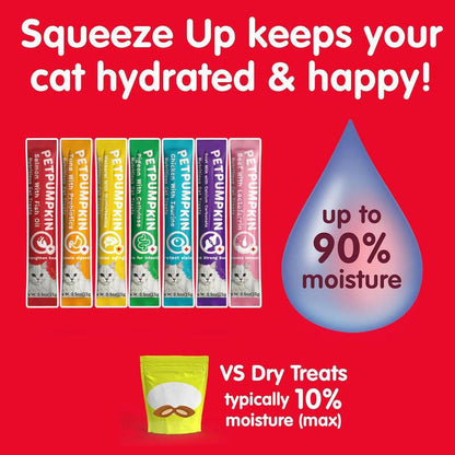 Nutritious Cat Treats, Grain-Free, Lickable, Squeezable Creamy Cat Treat/Topper, Variety Box
