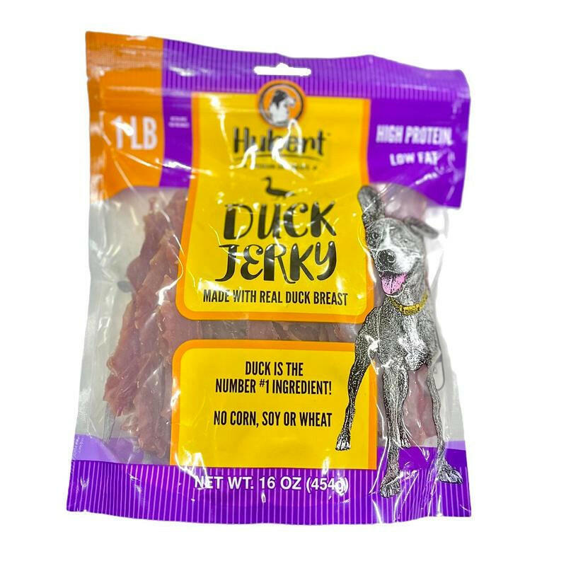Hubert Duck Jerky Dog Treats | All-Natural, Single Ingredient High Protein, Low Fat Puppy Snacks Small to Xl Breeds