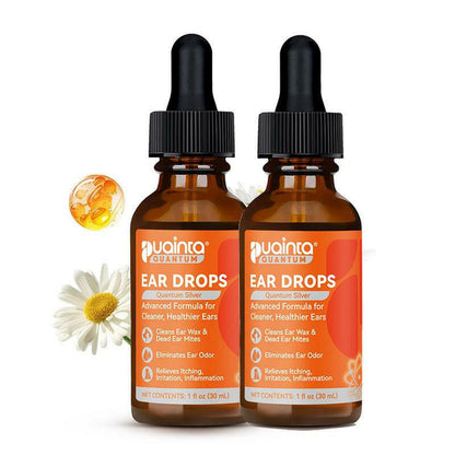 Puainta Ear Cleaner 30Ml Dog Ear Infection Treatment, Quantum Silver Ear Drops for Dogs Ear Infection Ear Mites Treatment for Cats Dogs Itchy
