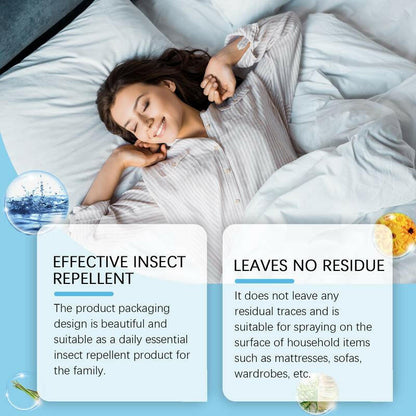 Jue-Fish Bedbug Spray Killer Bedbug Eliminator Dormitory Bed Bedroom Lice and Mite Spray Advanced Antibacterial Acting Low Odor