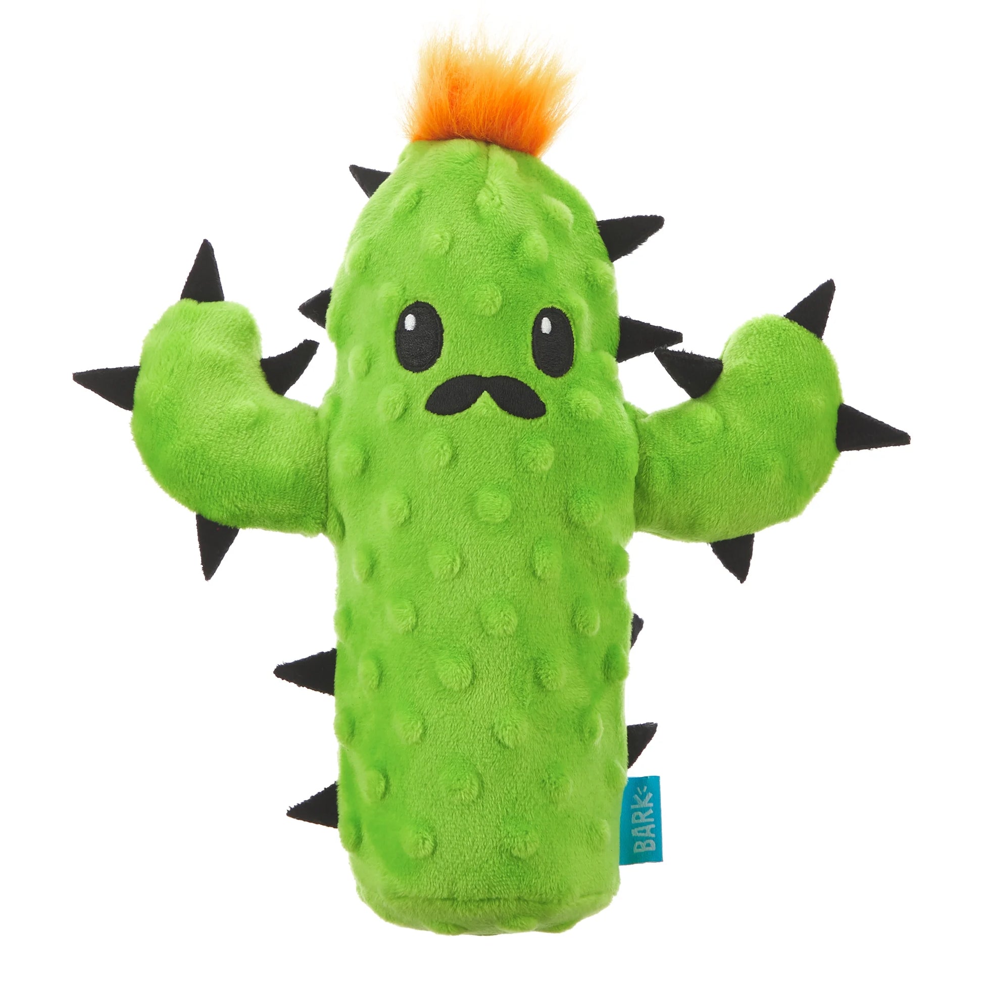 Prickly Pete Dog Toy, Surprise Squeaker Toy Inside, Extra Small to Small Dogs, Green
