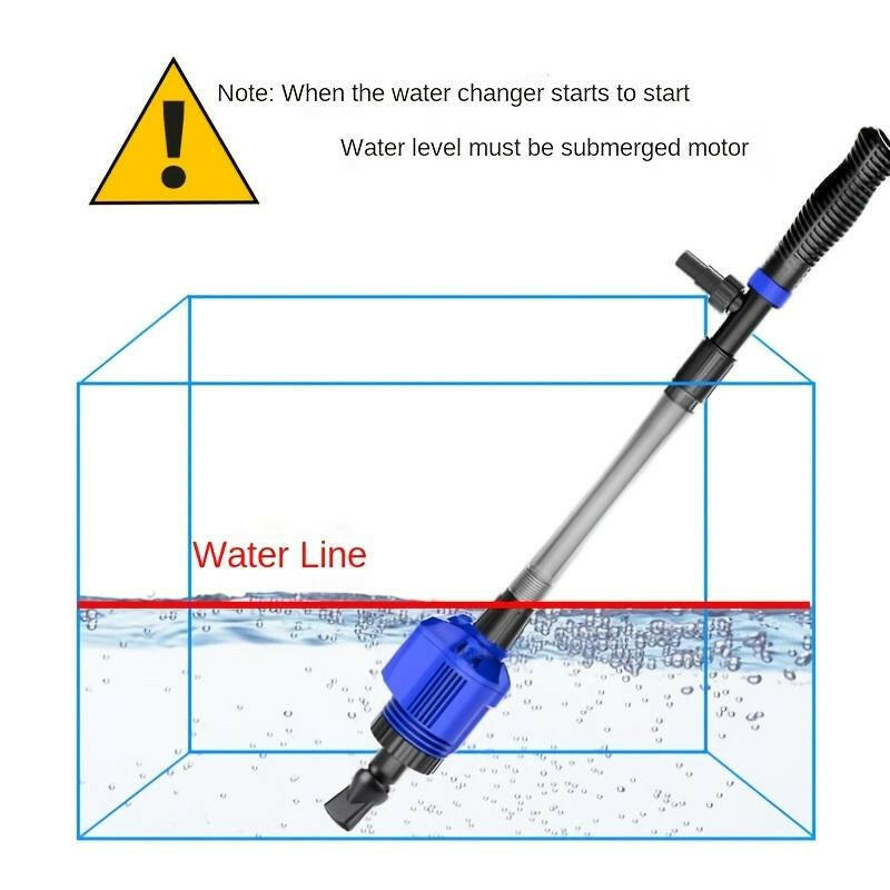 Water Change Sand Washerelectric Suction Deviceautomatic Pumpingsucking Fish Fecescleaning Aquarium Tools