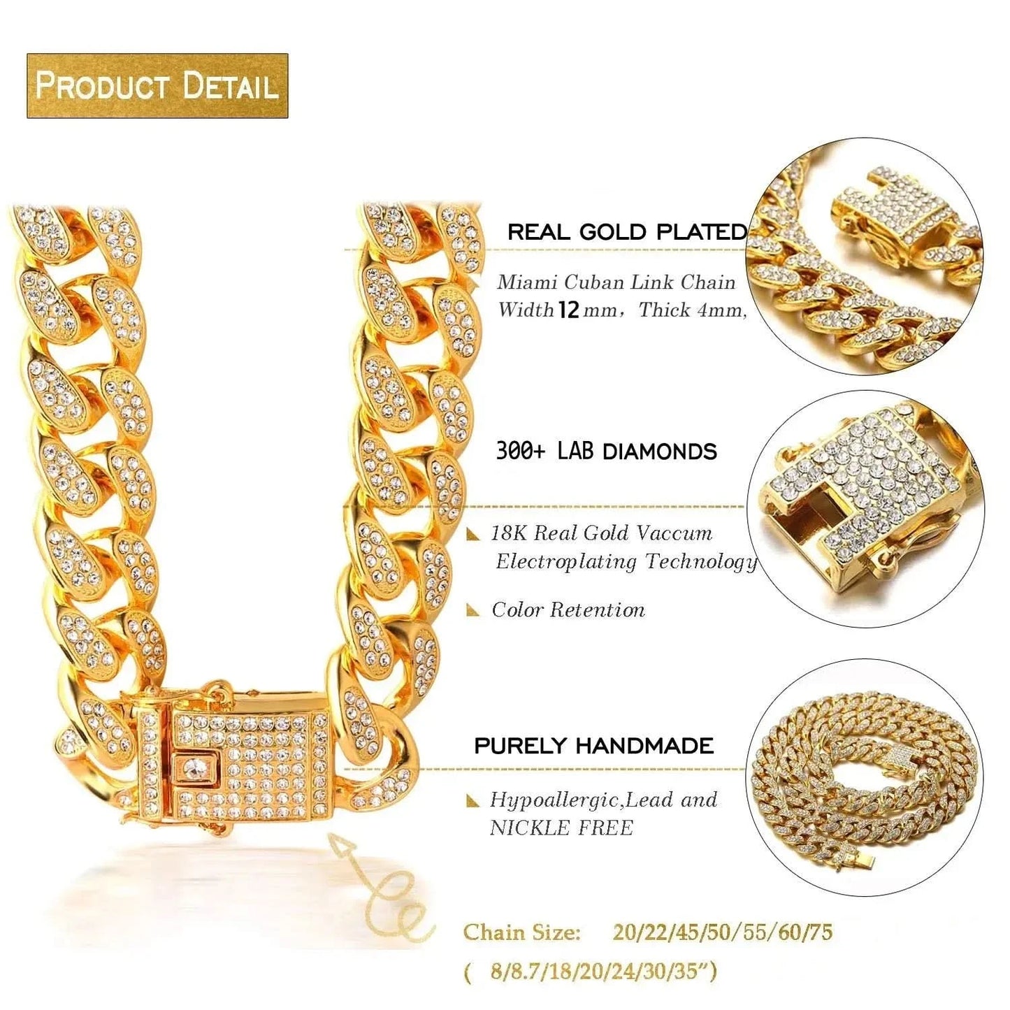 Diamond Cuban Link Pet Collar Hoopreety Store
