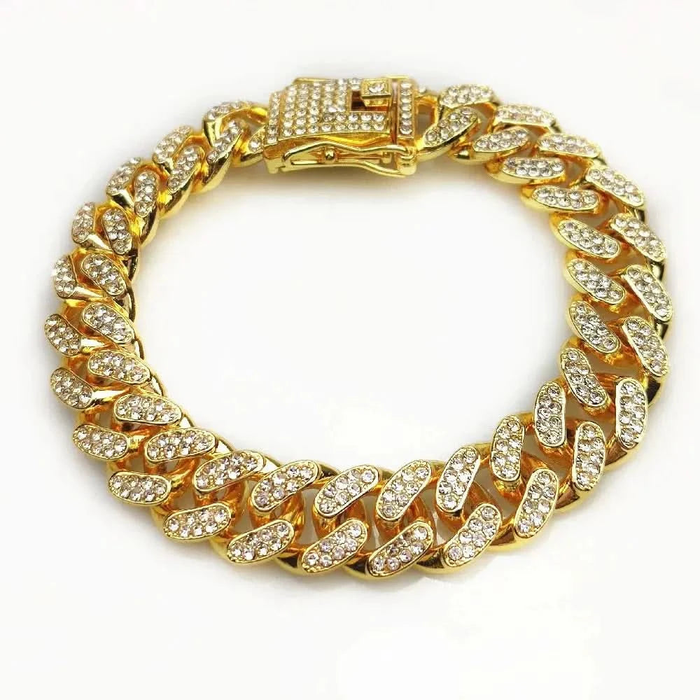 Diamond Cuban Link Pet Collar Hoopreety Store