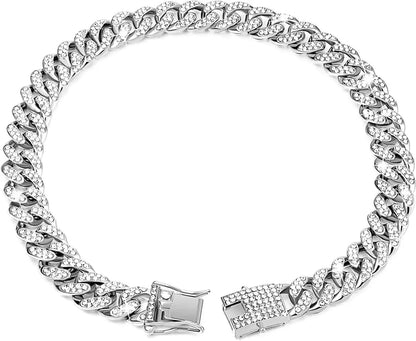 Diamond Cuban Link Pet Collar Hoopreety Store