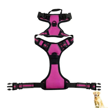 Reflective Nylon Chest and Back Harness for Dogs My Store