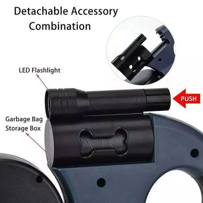 Dual Pet Leash Retractable Reflective Lead 360 Swivel Double Dog Walking Leash My Store