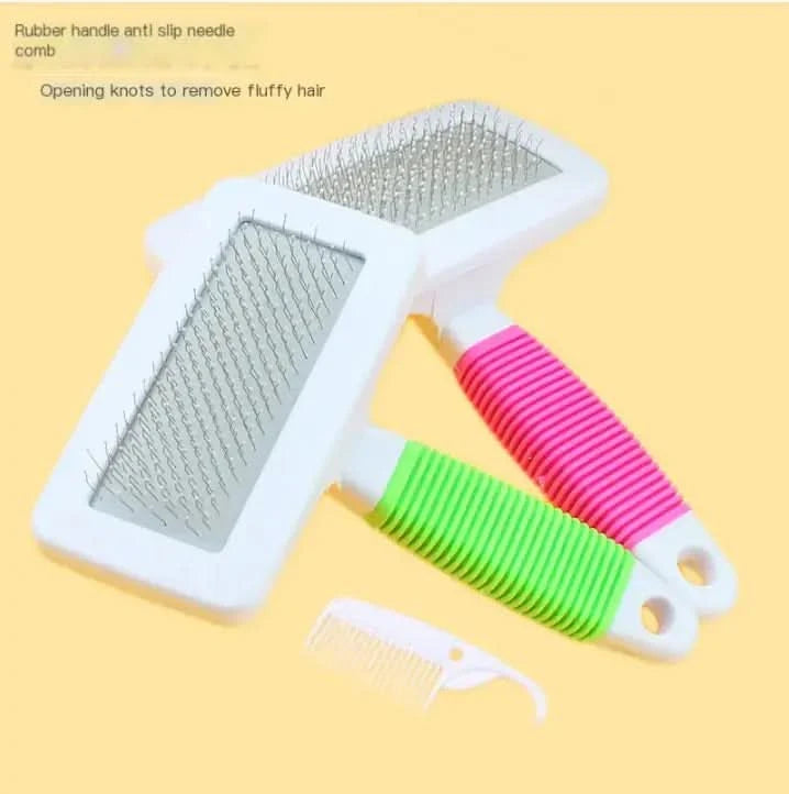 Pet Massage Steel Needle Comb Handle My Store