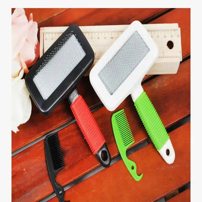 Pet Massage Steel Needle Comb Handle My Store