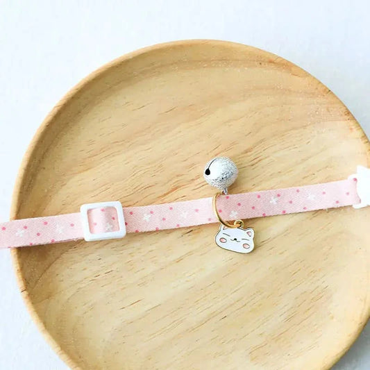 Cute Cat Dog Collar with Silver Bell Anti-Lost Tag My Store