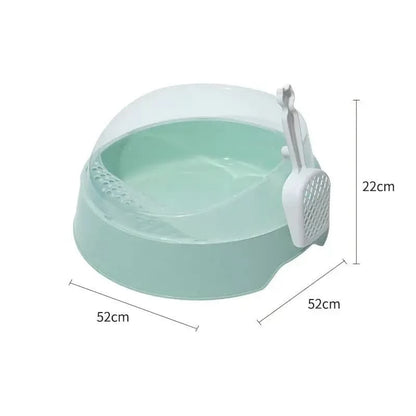 Large Semi-Enclosed Cat Litter Box with Shovel My Store