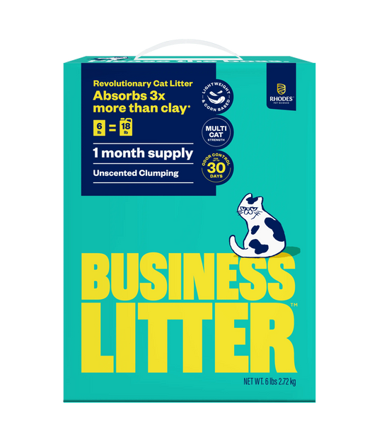 Business Cat Litter Unscented Clumping Natural 6 Lb Box