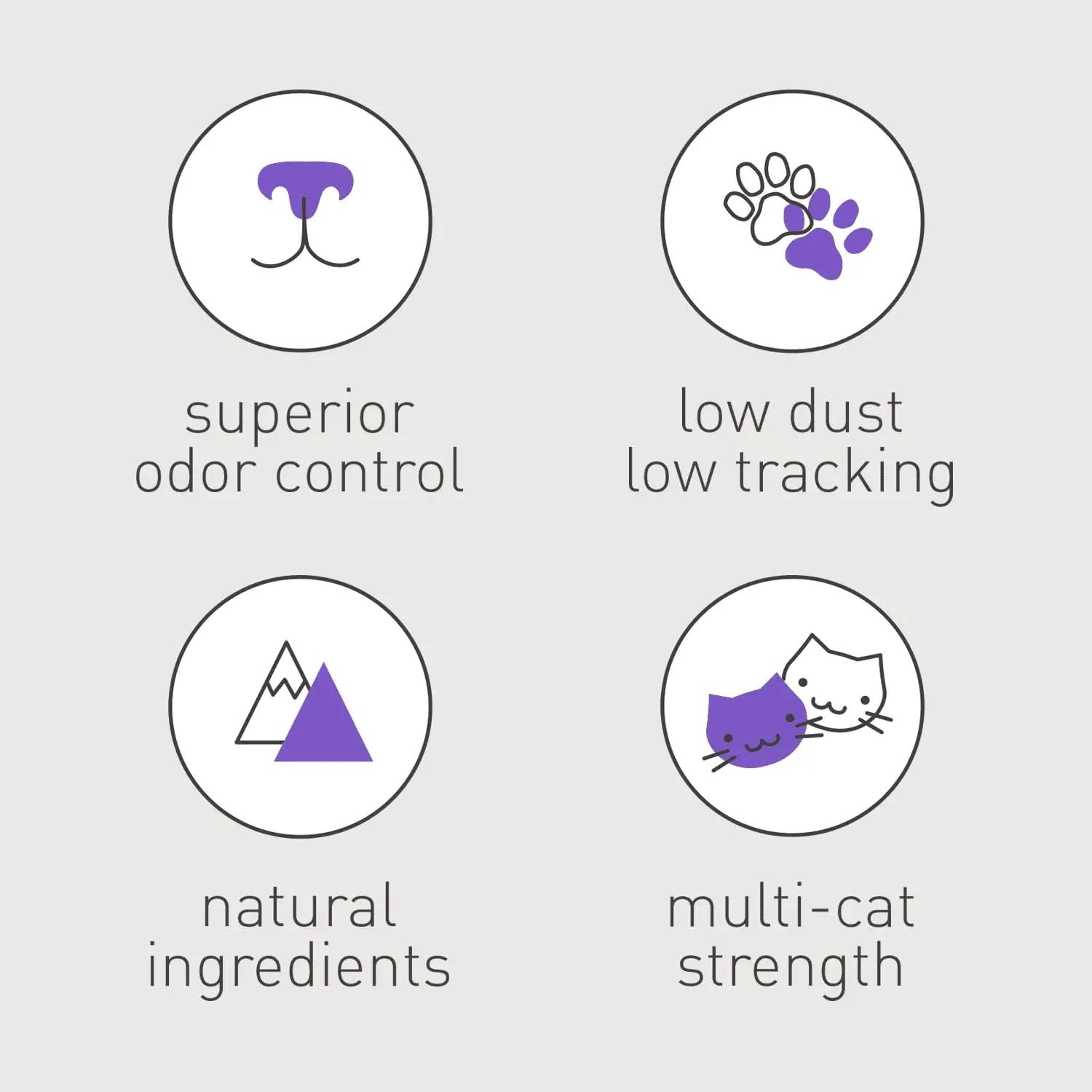 Clean Tracks Clumping Clay Cat Litter Unscented, 20 Lb Box