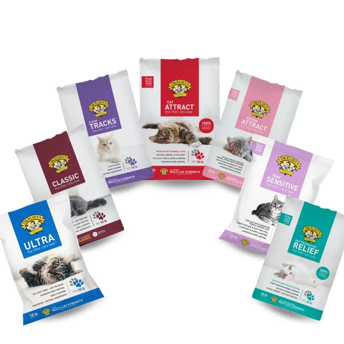 Clean Tracks Clumping Clay Cat Litter Unscented, 20 Lb Box