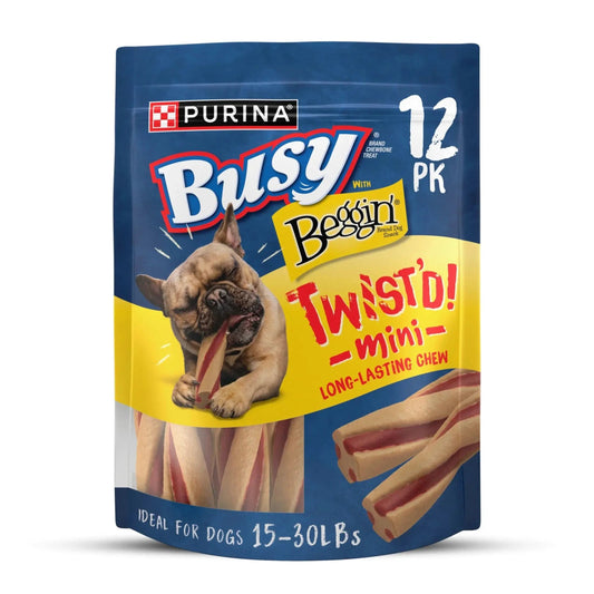 Purina  with Beggin' Twist'D Small Dog Treats with Bacon Chews, 20.2 Oz Pouch (12 Count)