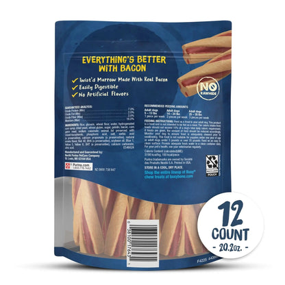 Purina  with Beggin' Twist'D Small Dog Treats with Bacon Chews, 20.2 Oz Pouch (12 Count)