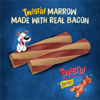 Purina  with Beggin' Twist'D Small & Medium Dog Treats with Bacon, 36 Oz Pouch (10 Count)