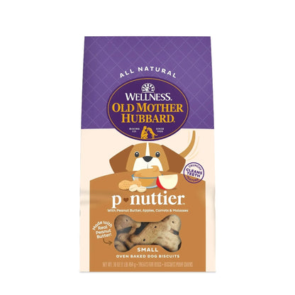 Wellness  Classic P-Nuttier Biscuits Baked Dog Treats, Small, 16 Ounce Bag
