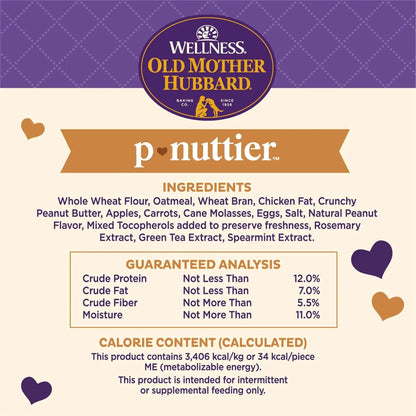 Wellness  Classic P-Nuttier Biscuits Baked Dog Treats, Small, 16 Ounce Bag