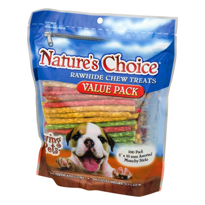 Loving Pets  Rawhide Chew Treats for Dogs, 100.0 PACK