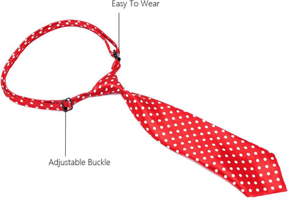 Adjustable Dog Neck Ties for Large Breeds - Bulk Bow Ties and Neckties for Grooming Accessories, Ideal for Valentine's Day, Birthdays, Weddings, and Cosplay Costumes